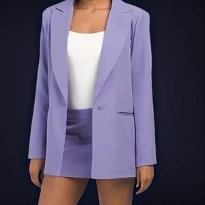 NWOT 4th + Reckless ‘Eden Roc’ Single Button Blazer in Lilac Purple Size Medium